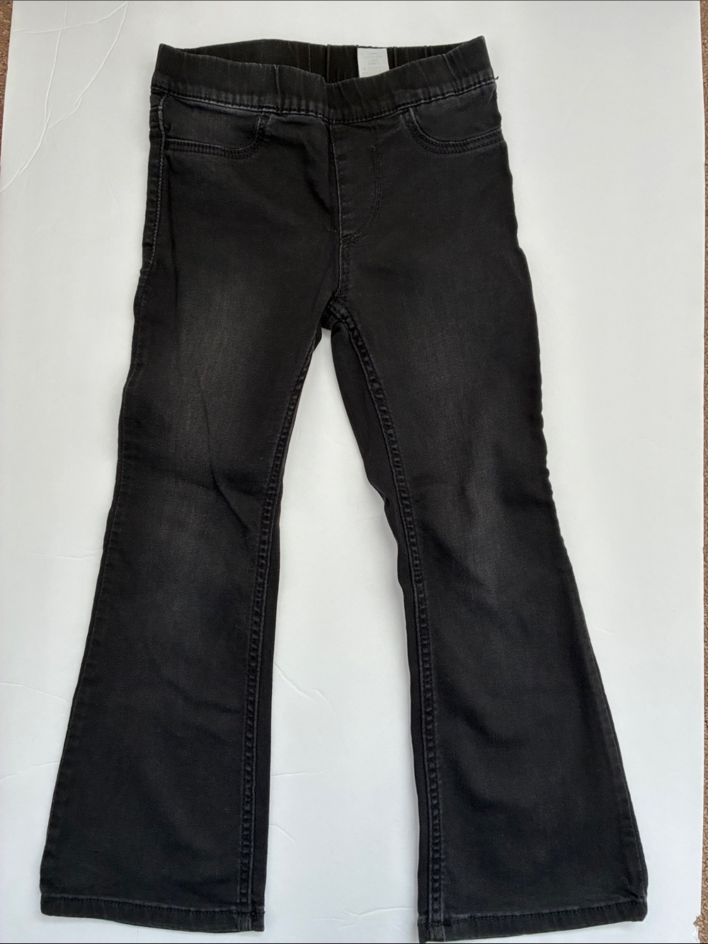 Girls 5T H&M Black Stretch Flared Jeggings